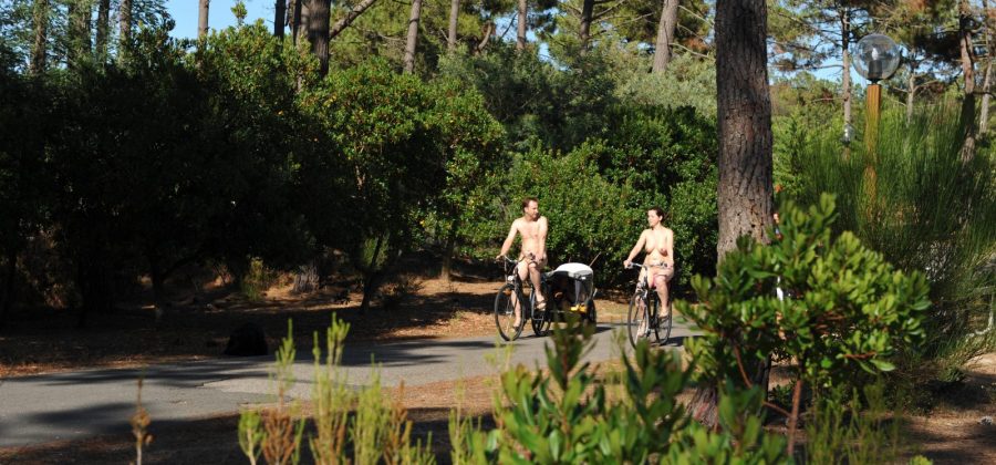 vélo village naturiste - piste cyclable côte atlantique