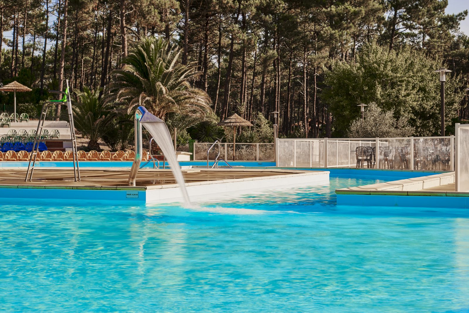 Naturist swimming pool in France