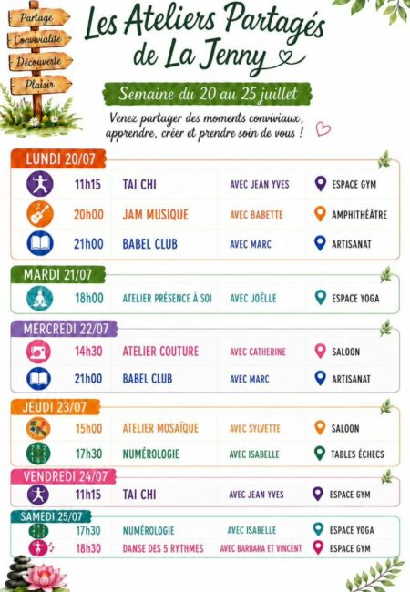 ATELIERS PARTAGES SEMAINE 30 ATELIERS PARTAGES SEMAINE 30